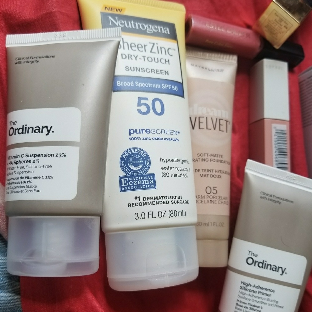 The ordinary,maybelline estee lauder